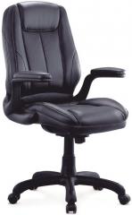 Stellar Black Medium Back Revolving Office Chair