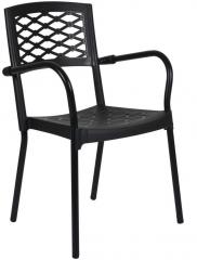 Supreme Denim Arm Chair in Black Colour