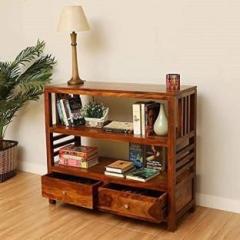 Touchwood Console Table with 2 Drawer and 2 Shelf Storage for Home & Kitchen Solid Wood Console Table