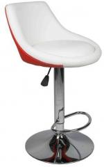Ventura Bar Chair in White & Red Colour