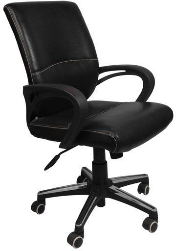 Ventura Ergonomic Medium Back Chair in Black Colour