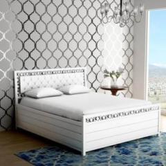Vibrant Interior Orchid Metal Queen Hydraulic Bed