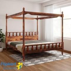 Vintej Home Sheesham Wood Solid Wood King Bed