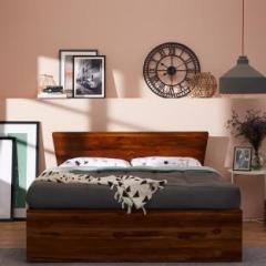 Wakefit Ara Teak Solid Wood Queen Box Bed