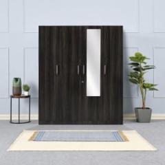 Wakefit Gingham Engineered Wood 4 Door Wardrobe