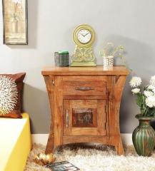 Woodsworth Anchorage Bed Side Table In Dual Tone Finish