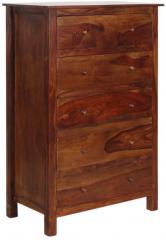 Woodsworth Athena Chest with five Drawer in Provincial Teak with Melamine Finish