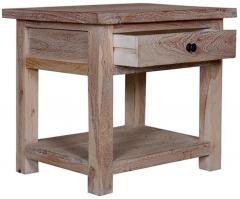 Woodsworth Azul Bed Side Table in Natural Mango Wood Finish