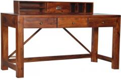Woodsworth Brasilia Solid Wood Study & Laptop Table in Colonial Maple Finish