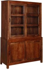 Woodsworth Cassia Classic Crockery Solid Wood Cabinet in Provincial Teak Finish