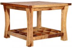 Woodsworth Darwin Solid Wood Coffee Table in Natural Sheesham Finish