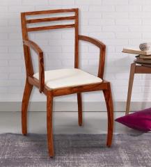 Woodsworth Dvina Arm Chair in Honey Oak Finish
