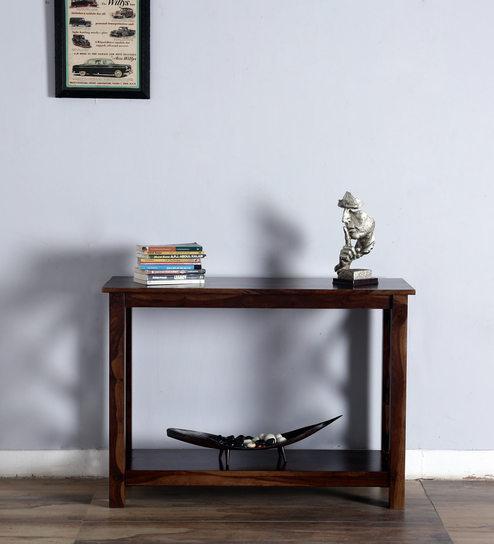 Woodsworth Enumclaw Console Table in Provincial Teak Finish