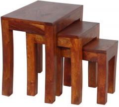 Woodsworth Homerton Solid Wood Set Of Tables in Colonial Maple