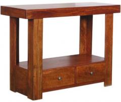 Woodsworth Ilwaco Console Table in Honey Oak Finish
