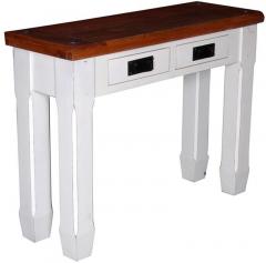Woodsworth Len Solid Wood Console Table in Colonial Maple Finish