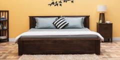 Woodsworth Morton King Size Bed with Storage in Provincial Teak Finish