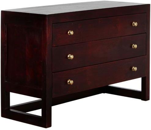 Woodsworth Rochester Solid Wood Chest of Drawers in Passion Mahogany Finish
