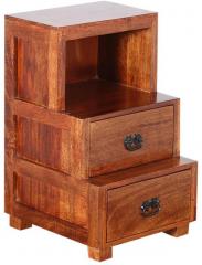 Woodsworth Rosario Bed Side Table in Colonial Maple Finish