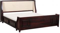 Woodsworth Rosario Queen Size Bed in Passion Mahogany Finish