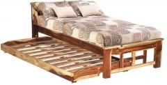 Woodsworth Santa Cruz Solid Wood Solid Wood Single Bed in Natural Sheesham Finish
