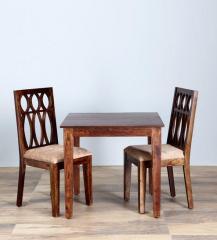Woodsworth Wisconsin Two Seater Dining Set in Provincial Teak Finish