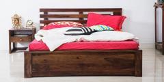 Woodsworth Woodinville Queen Size Bed in Provincial Teak Finish
