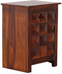 Woodsworth Zamora Solid Wood Bedside Table in Colonial Maple Finish