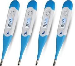 Accusure Combo Pack of 4 Mercury Free Digital Thermometer for Kids Adults & Babies with Storage Case Thermometer