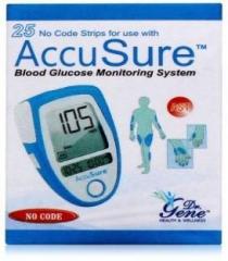 Accusure Glucose Monitor with 50 Strips Glucometer