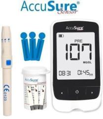 Accusure Sensor with 100 Strips and Glucometer