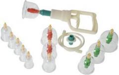 Acupressure HEALTH CARE SYSTEM Acs 51 Vacuum Cupping Set Of 12 Cups Massager