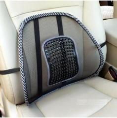 AutoKraftZ blkbackrest25 Car Seat Massage Chair Back Lumbar Support Mesh Ventilate Cushion Pad For Renault Terrano Massager