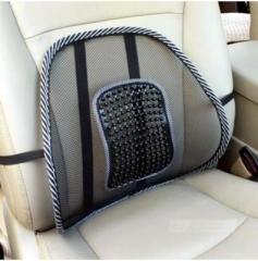 AutoKraftZ blkbackrest30 Car Seat Massage Chair Back Lumbar Support Mesh Ventilate Cushion Pad For Skoda Superb Massager