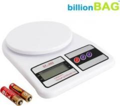 billionBAG SF400 7 Kg With inbuilt Batteries Electronic Kitchen Weighing Scale