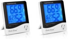 Care Case Desk table Time Clock A1 Set Of 2 Temperature,Humidity hygrometer Scale Thermometer