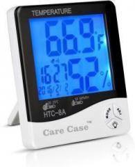 Care Case table Desk Time Clock B Temperature,Humidity hygrometer Scale HTC 8A Thermometer