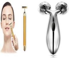 Chiway FACE AND HEAD ROLLER 24k gold face roller with 3d body massager