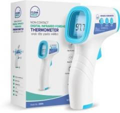 Clean Meds CM004 Digital Infrared Forehead Thermometer Gun for Fever, Body Temperature . Best for Adults, Baby, Kids. FDA, CE, ROHS, ISO Certified 1 Year Warranty Thermometer