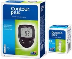 Contour Plus Glucometer With 50 Strips Glucometer