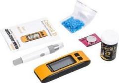 Control D Blood Glucose monitoring system machine including 25 Test Strip Glucometer