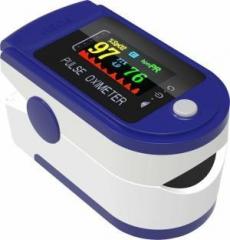 Dhi Fingertip Pulse Oximeter Heart Rate Monitors OLED Type Pulse Oxygen Meter Finger Oxymeter Oxygard OG01, measures Oxygen Saturation, Pulse Rate & Perfusion 16 Kg Pulse Oximeter