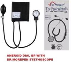 Dr. Morepen BPM08 Rsc Healthcare ANEROID BP WITH DR. MOREPEN STETHOSCOPE Pressure Guard Aneroid Sphygmomanometer Bp Monitor