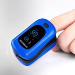 Dr. Morepen Pulse Oximeter Blood Oxygen Saturation Monitor with Pulse Rate Measurements and Pulse Bar Graph. OLED Display PO 12A Pulse Oximeter