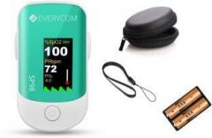 Everycom Make In India Finger Tip Pulse Oximeter High End Professional Series Specially Designed for Clinical and Home Use with OLED Display and 2 AAA Batteries Pulse Oximeter