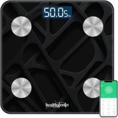 Healthgenie Smart Bluetooth Weighing Machine With 18 Body Composition Parameters, App Body Fat Analyzer