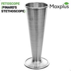 Max Plus | FETOSCOPE | Metal | Standard Quality | Pinard Horn | Fetal Stethoscope | Stethoscope