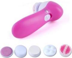 Mobone 5 in 1 Multi Function Portable Facial Skin Care Electric Massager/Scrubber with Facial Latex Brush Cosmetic Sponge Z01