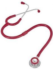 Msi Original Microtone Burgundy Stethoscope with Black and Yellow tube with Ear Piece and Diaphragm Acoustic Stethoscope Acoustic Stethoscope