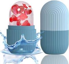 Nyalkaran 100 BLUE Ice Roller for Face & Eye Massage, Reusable Facial Tool for Tightening Skin Massager